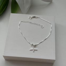 Pulseira Espírito Santo com Bolinhas em Prata 925